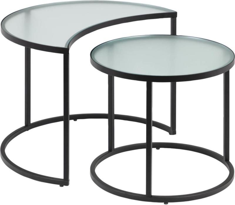 Bast Sidebord i Sort Glas - Elegant Møbel til Stuen