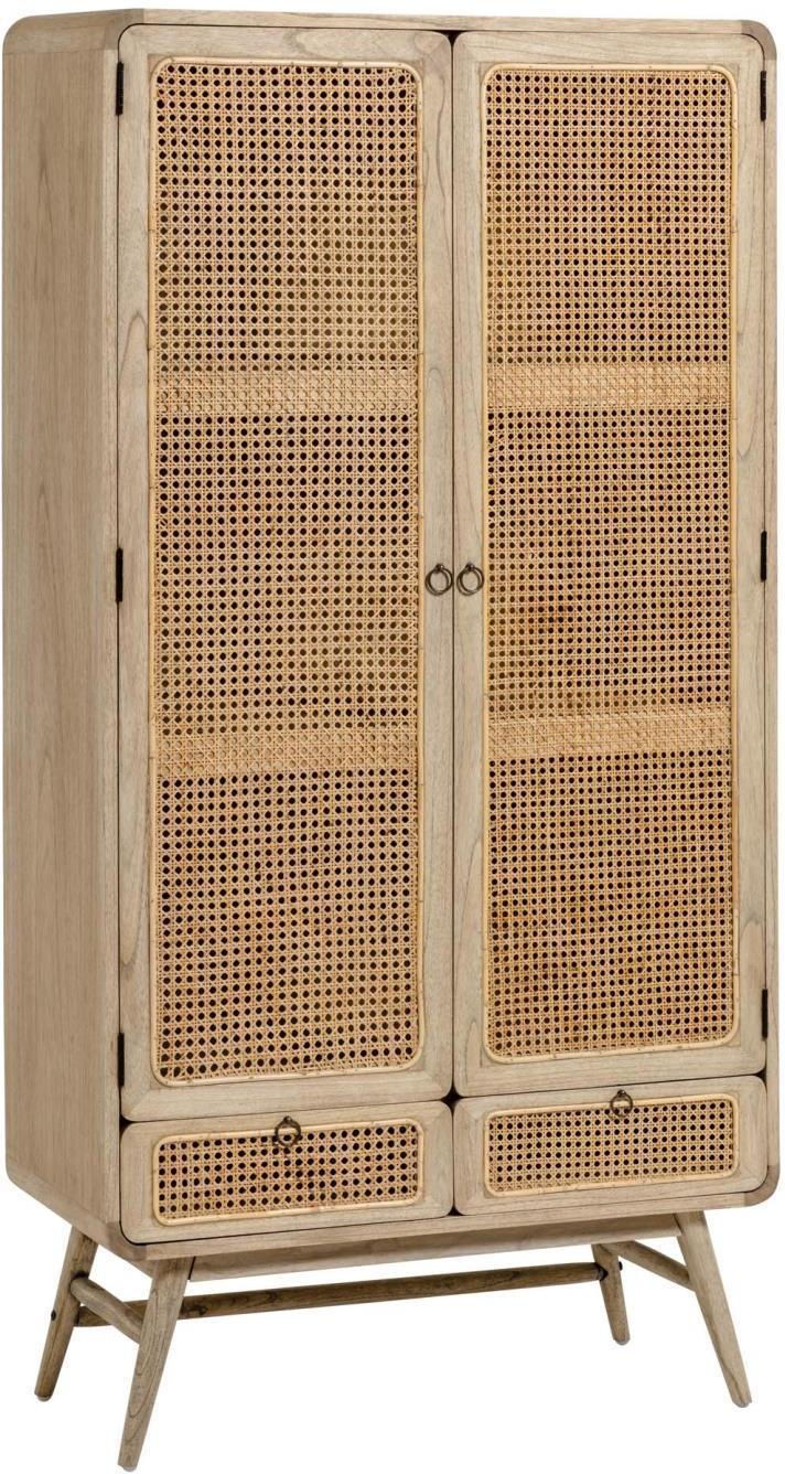 Nalu Vitrineskab Natur H175x90x40 Minditræ