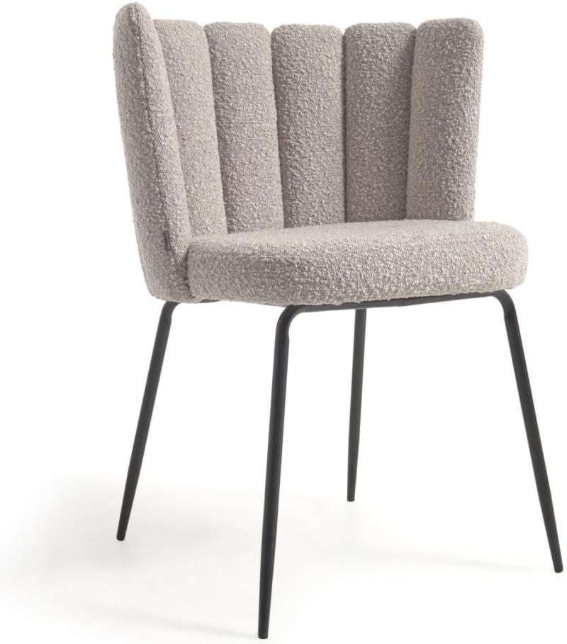 Aniela Spisebordsstol i Grå Stof - Elegant Design