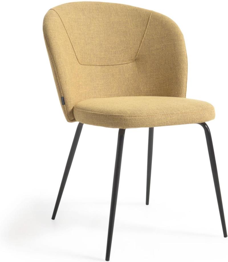 Anoha Spisebordsstol i Sennep - Elegant Design til Dit Hjem