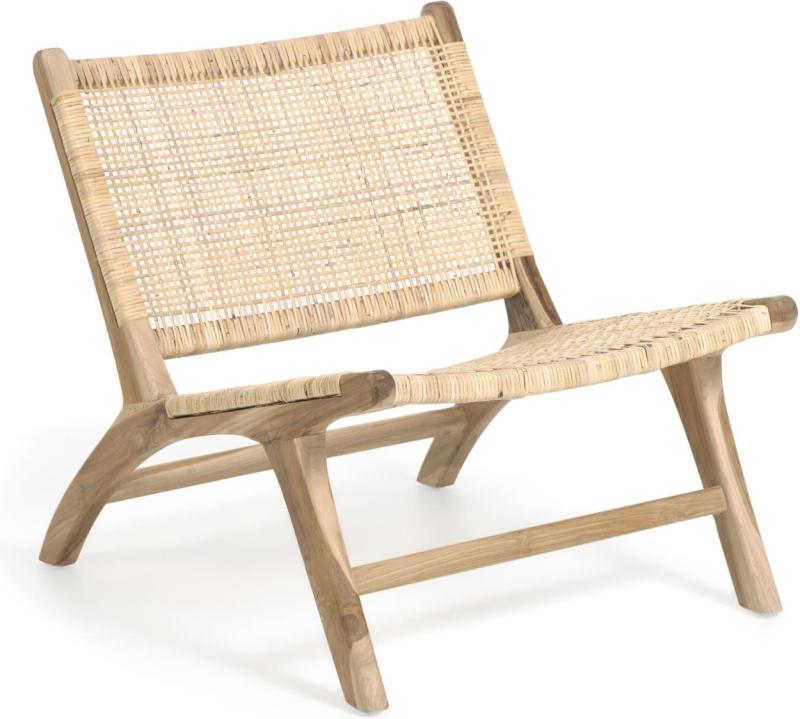 Beida Lænestol i Natur - Massivt Teaktræ Design