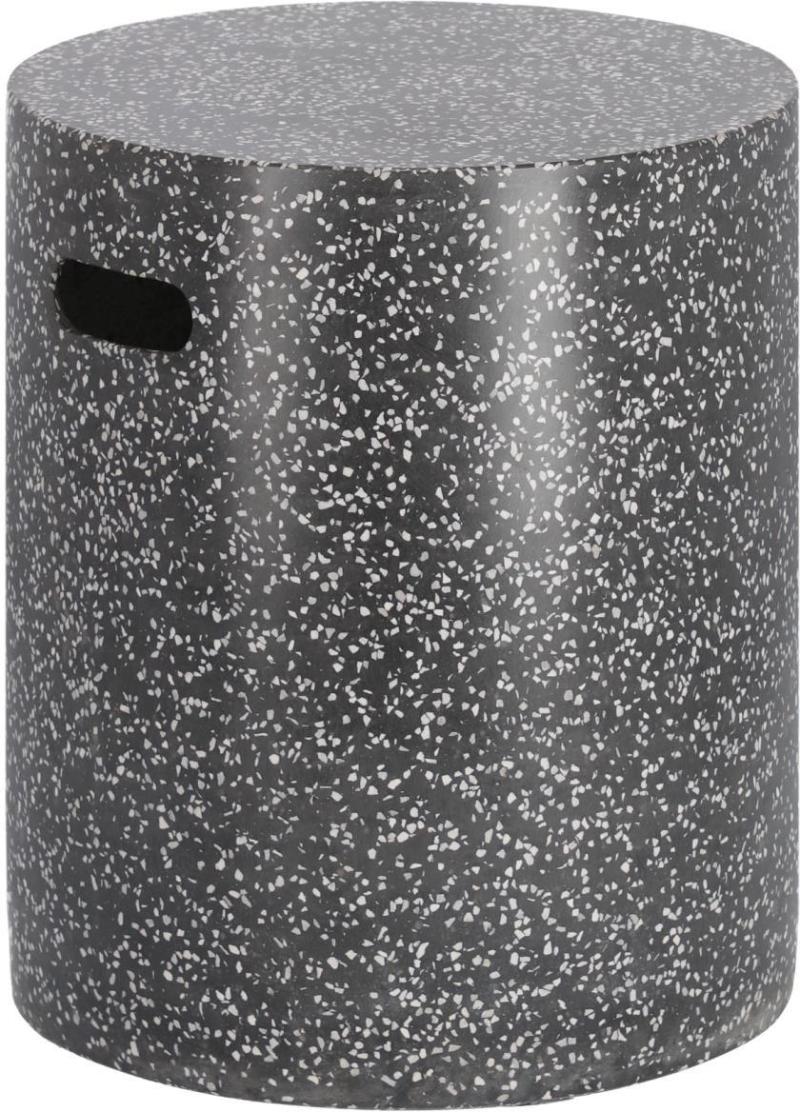 Jenell Udendørs Sidebord Sort H46x35x35 Cement