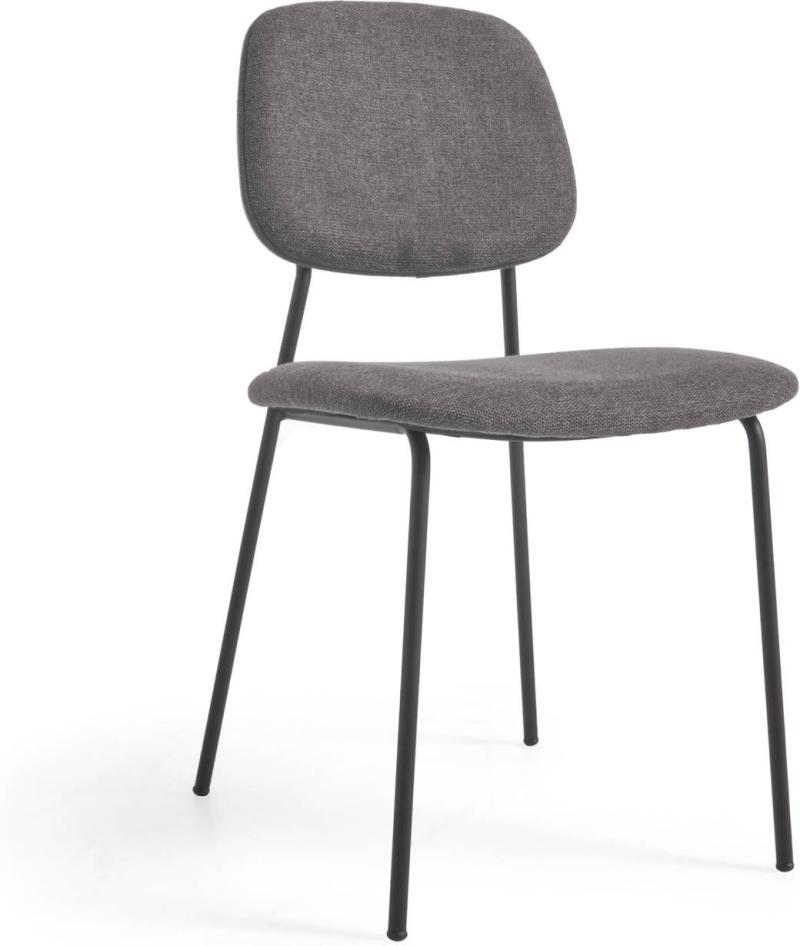 Benilda Spisebordsstol i Grå Stof - Moderne Design