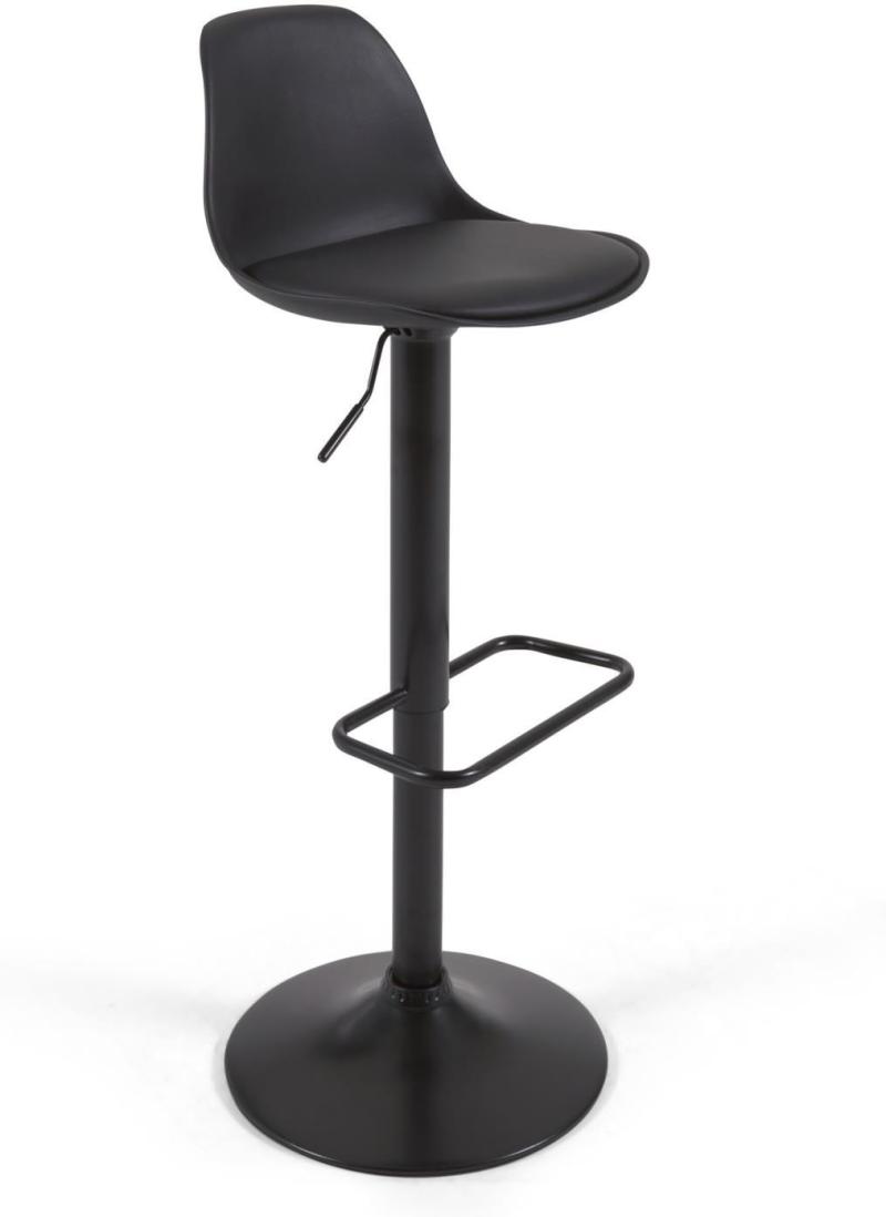 Orlando-T Barstol i Sort PU-læder - Elegant Design