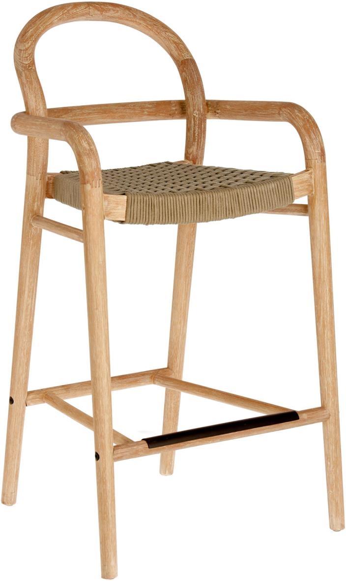 Sheryl Udendørs Barstol i Natur Beige - Elegant Design