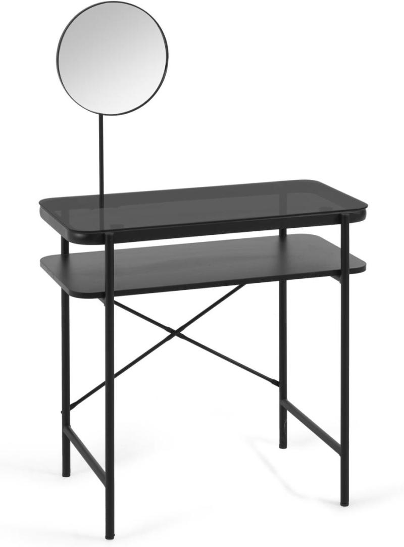Galatia Sminkebord i Sort Metal – Elegant Design!