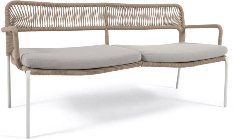 Cailin  Udendørs  -personers Sofa  Beige  H74x150x66    Metal