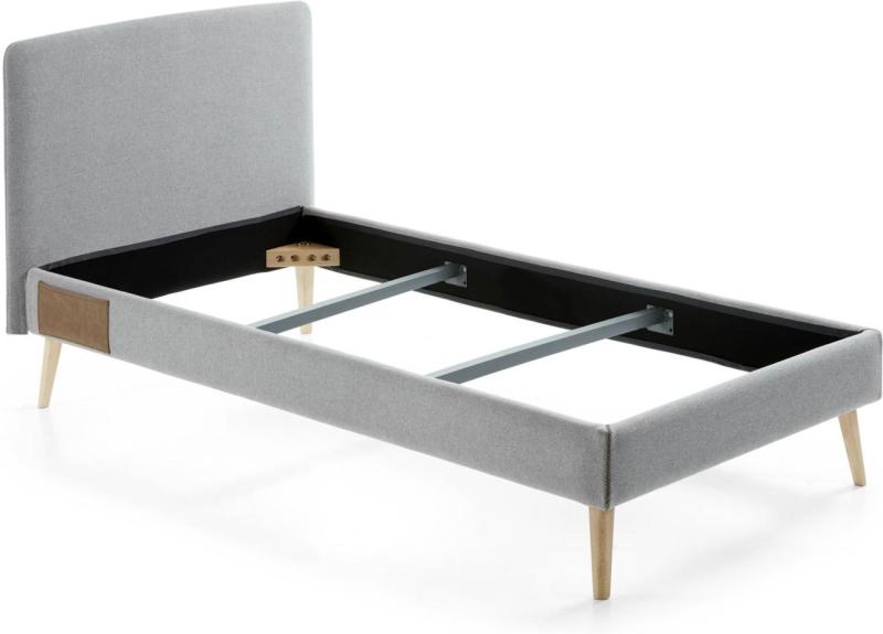 Dyla Enkeltseng i Grå - Elegant Design til Dit Soveværelse