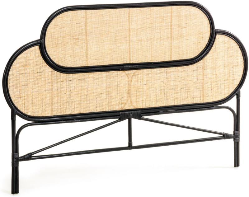 Lalita Sengegavl i Natur Sort Rattan - Unik Vintage Stil