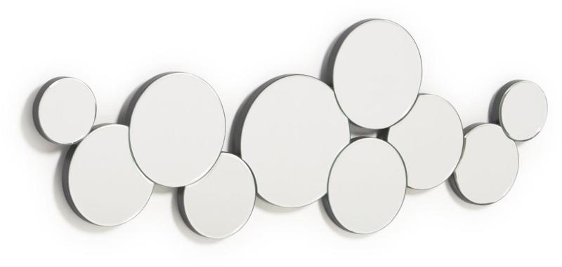 Elegant Sonora Spejl i Sølv og Glas - Unikt Design