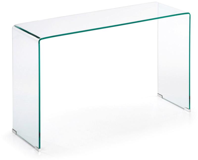 Burano Konsolbord i Klart Glas - Moderne Elegance