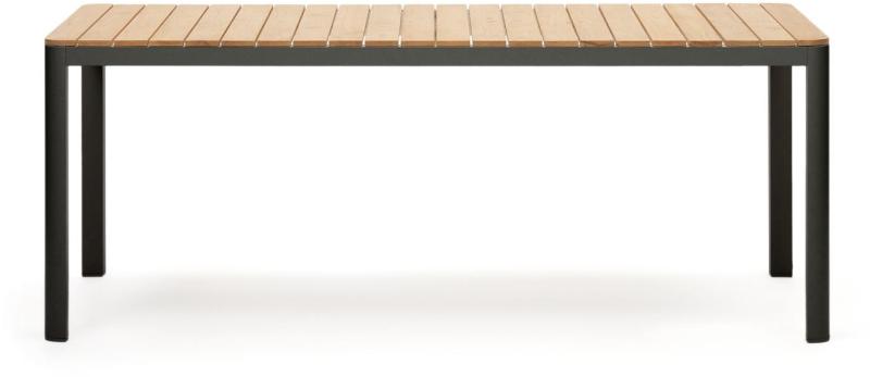 Bona  Udendørs Bord  Sort Natur  H76x200x100    Massivt Træ