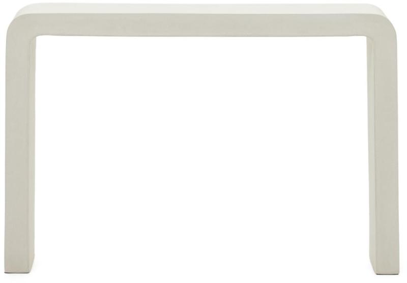 Aiguablava Udendørs Spisebord i Hvid Cement - Minimalistisk Stil