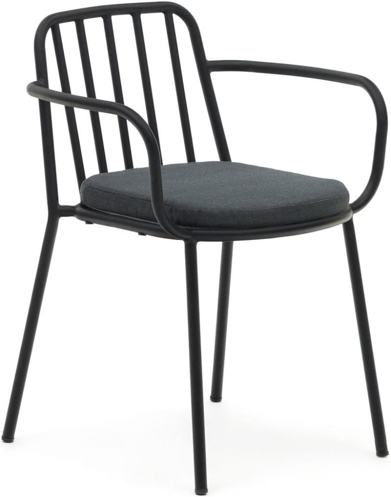 Bramant Spisebordsstol i Sort Metal - Stilfuld Design
