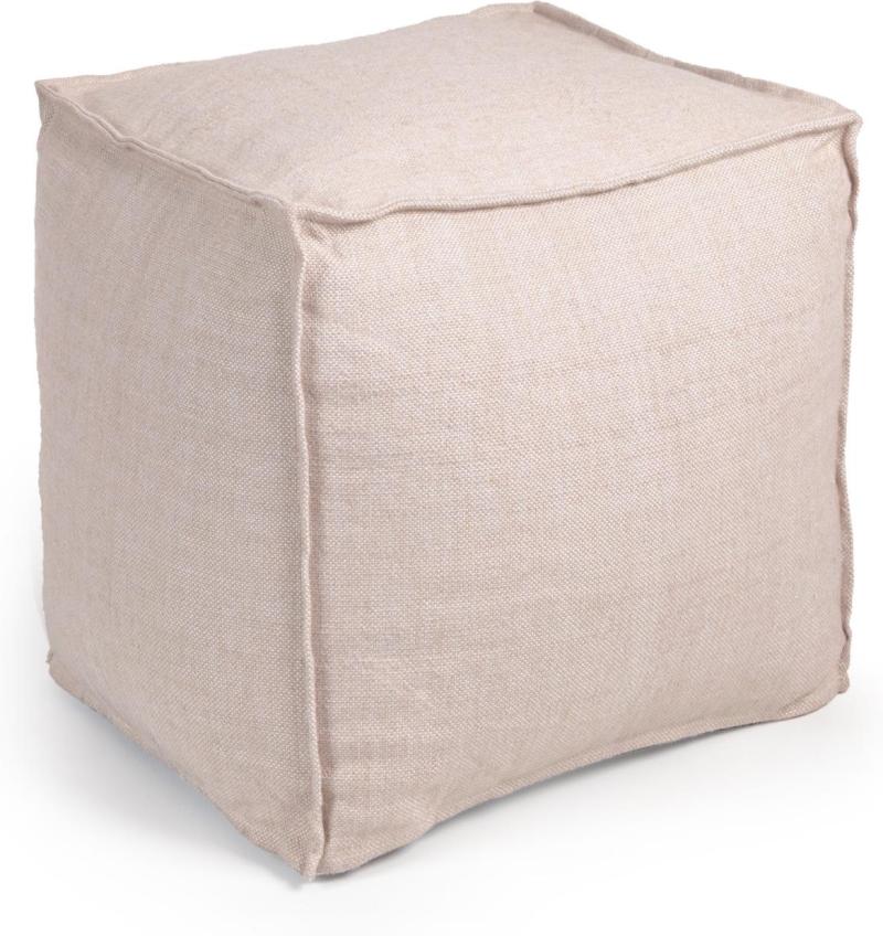 Leeith  Puff  Beige  Stof