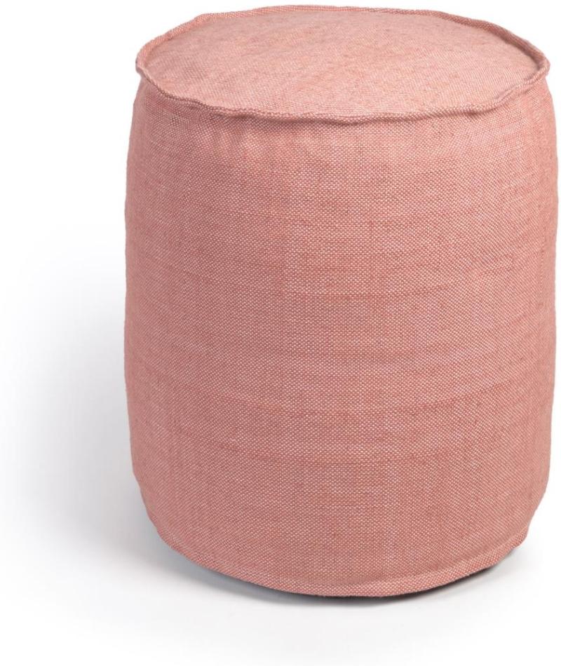 Isaura  Puff  Rød  Stof