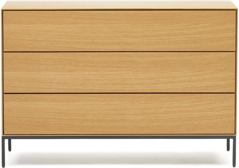 Vedrana Kommode i Natur Sort - Elegant og Funktionel Møbel