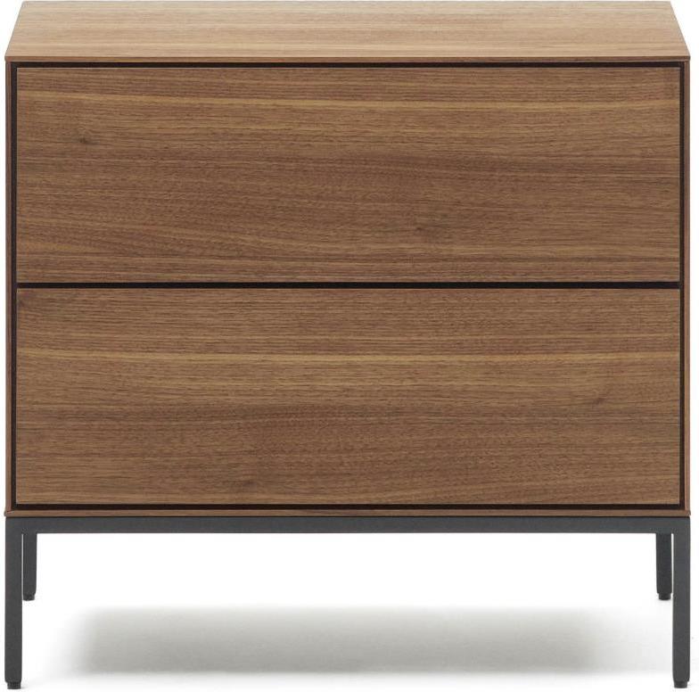 Vedrana Sengebord i Mørk Natur - Elegance til Dit Hjem