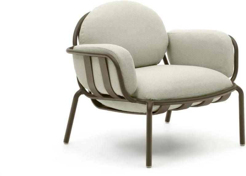 Joncols  Udendørs Lænestol  Grøn Beige  Metal