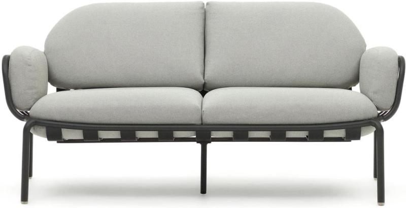 Joncols Udendørs 2-personers Sofa i Grå Metal