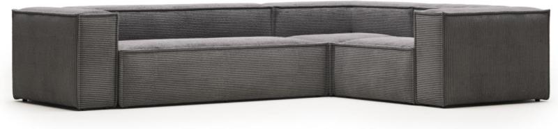 Blok Hjørnesofa i Grå - Unik Design til Stuen