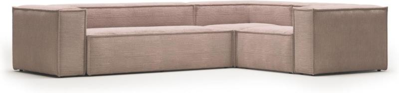 Blok Hjørnesofa i Lyserød - Elegant og Moderne Design