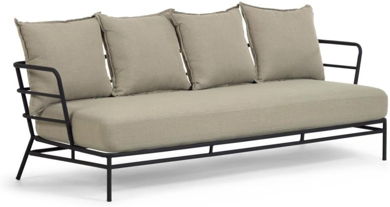 Mareluz Udendørs 3-personers Sofa i Beige - Moderne Design