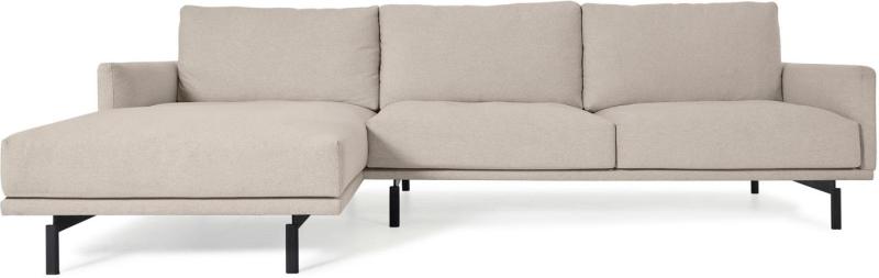 Moderne 3-personers Sofa i Beige - Venstrevendt Design