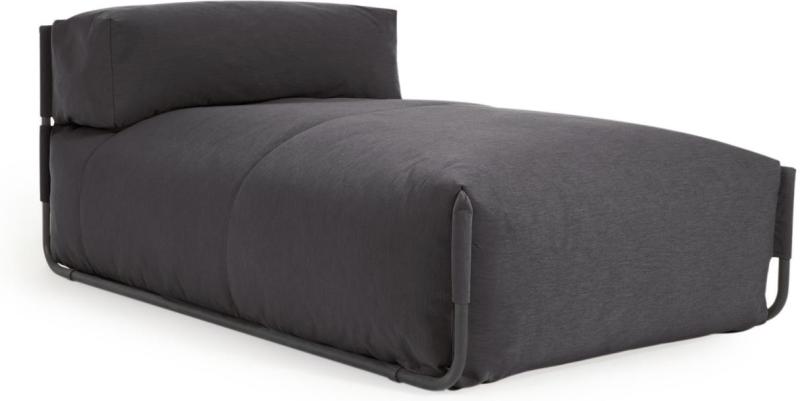 Square  Chaiselong  Mørkegrå  H65x101x165    Stof