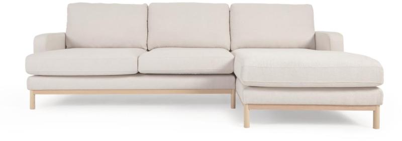 Mihaela Højrevendt Chaiselong Sofa i Hvid - Stilfuld Elegance
