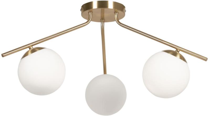 Mahala Loftlampe i Guld og Hvid – Elegant Belysning
