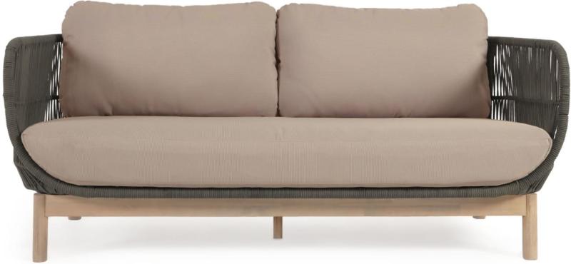 Catalina Udendørs Sofa - Grøn 3-personers i Massivt Træ