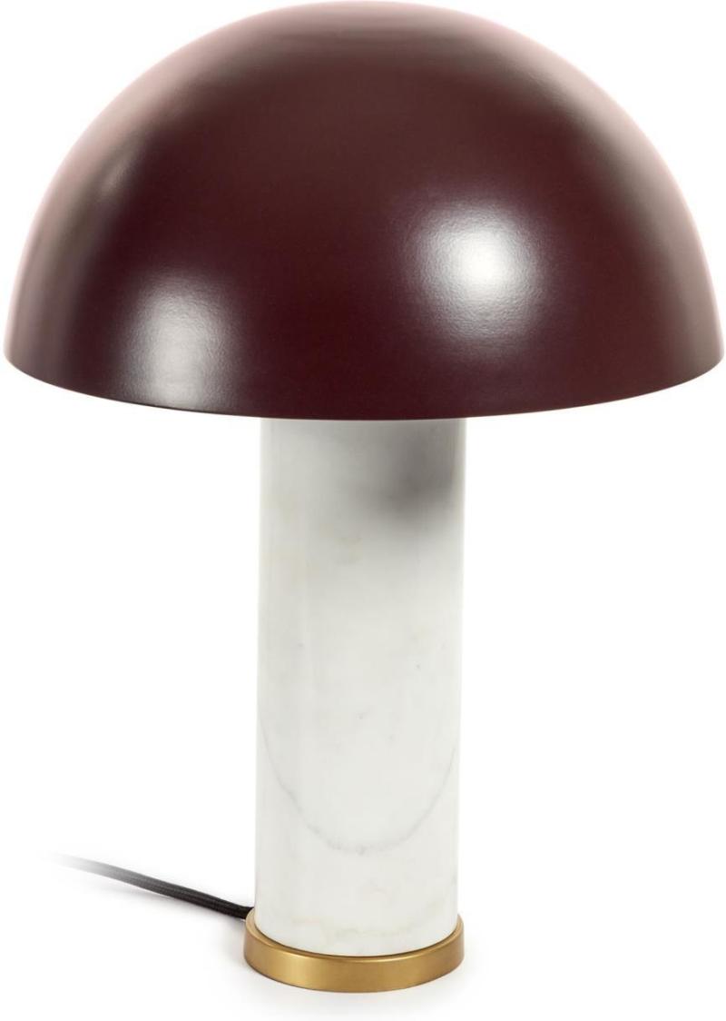 Zorione Bordlampe i Hvid og Brun Metal - Stilfuld Belysning