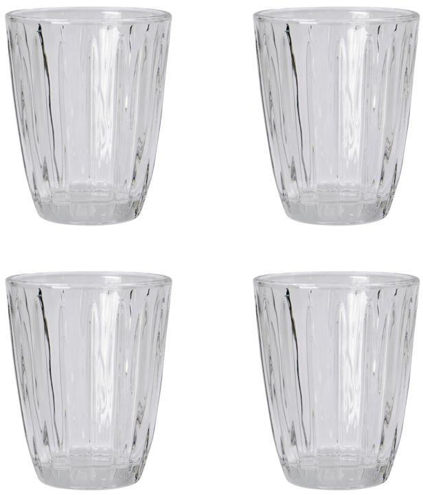 Klar Vandglas Groove fra Nicolas Vahé - Elegant Design