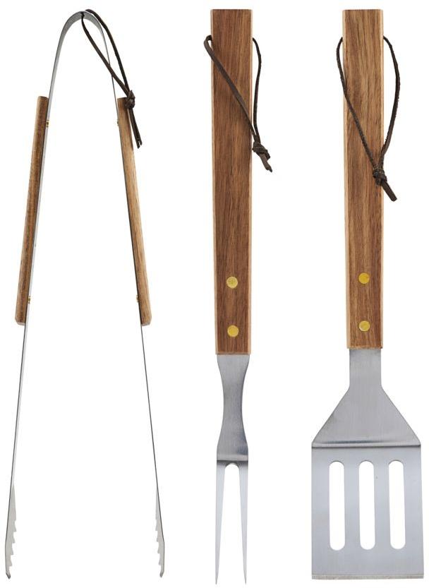 BBQ Værktøj i Natur - Funktionelt og Æstetisk Sæt
