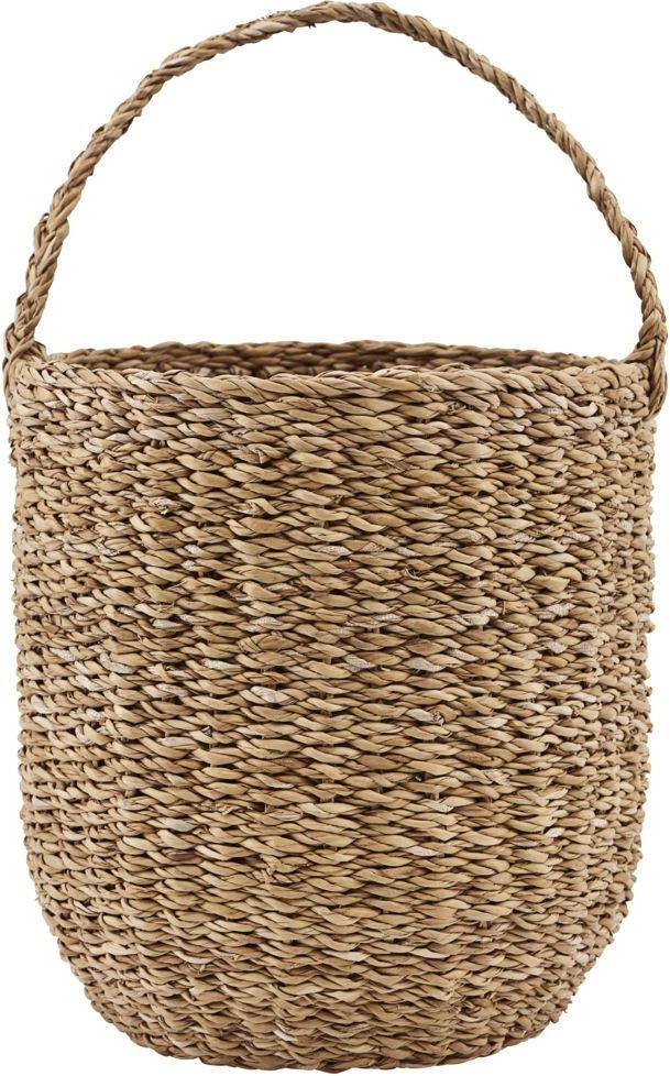 Elegant Kurv med Håndtag i Naturligt Materiale