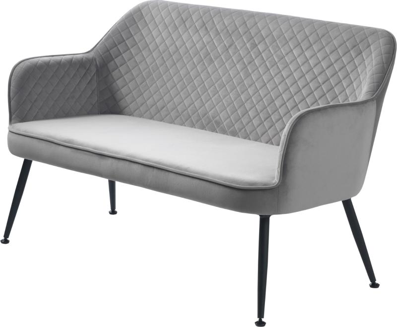 Berrie Lounge Sofa i Grå Fløjl - Elegance til Stuen