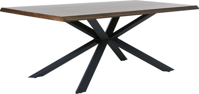 Arno Røget Spisebord i Egetræ og Metal - Stilfuldt Design