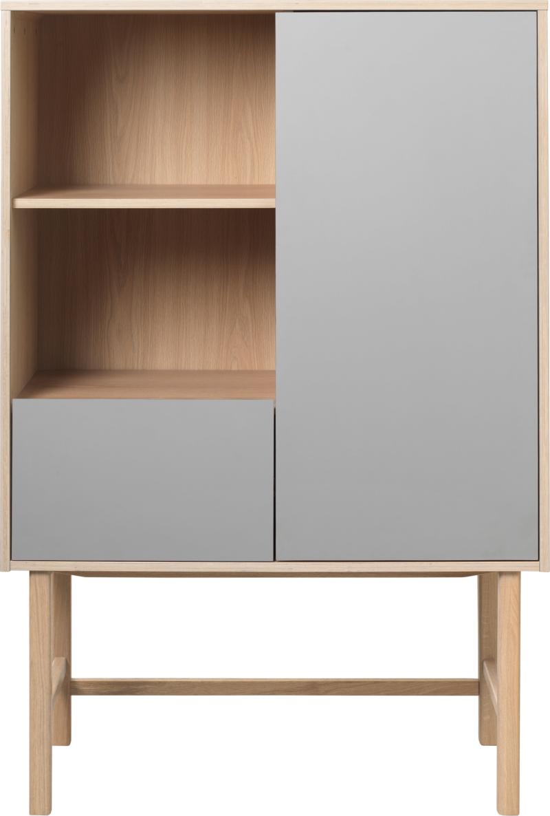 Bilbao  Højskab  Natur  H150x45x100    Egetræ