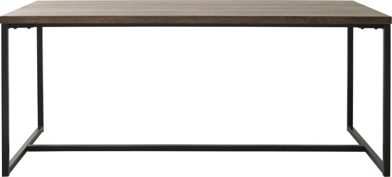 Rivoli Røget Spisebord i Egetræ og Metal H75x90x180