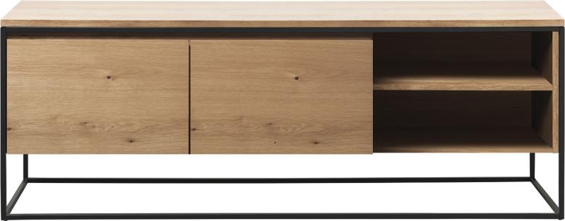 Rivoli   -bord  Natur  H55x42x155    Egetræ  Metal