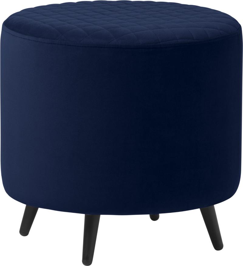 Ottowa Fodskammel i Blå Fløjl - Elegant Design