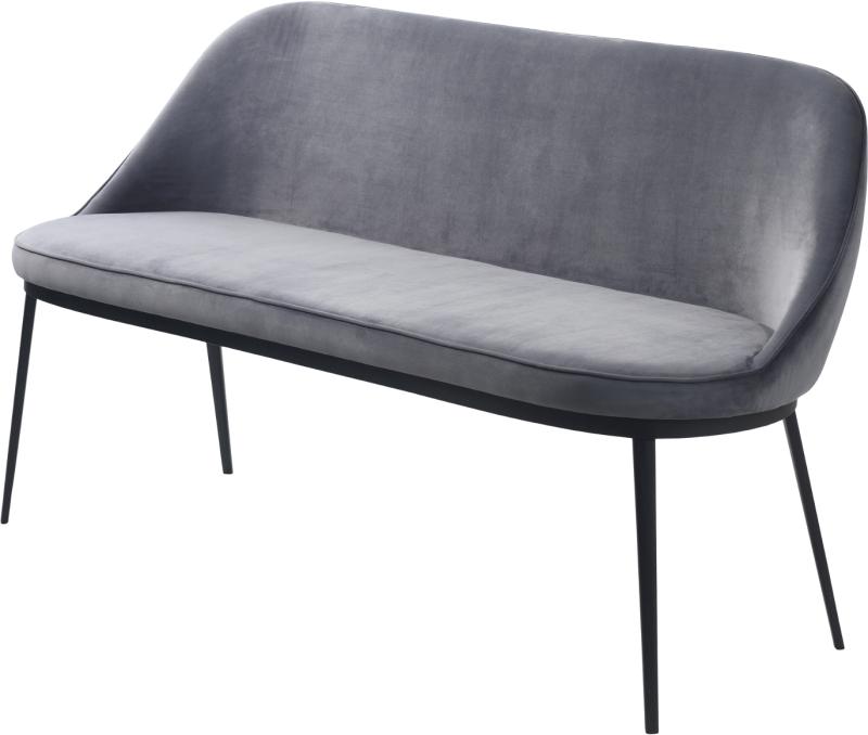 Gain Sofabænk i Grå - Elegant Fløjl fra Nordique Design