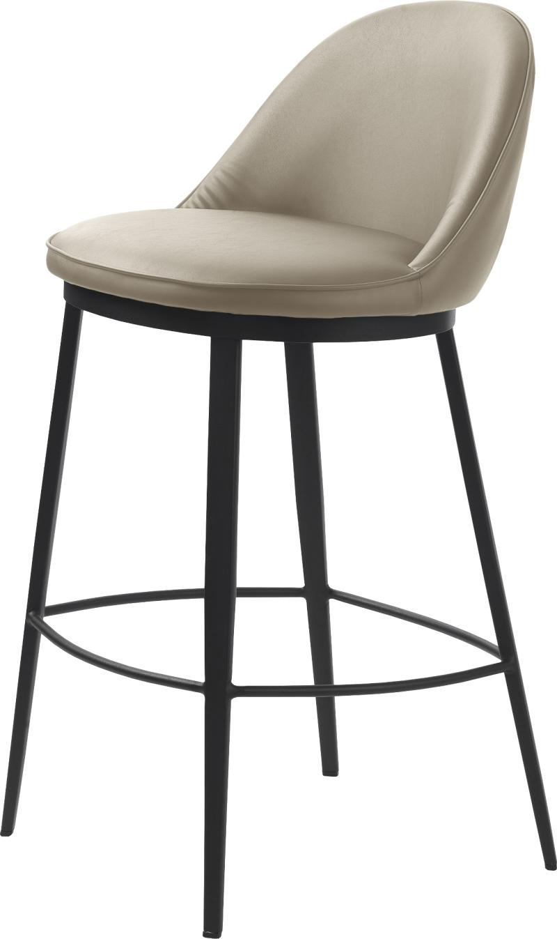 Gain Barstol i Beige - Elegant Kunstlæderdesign