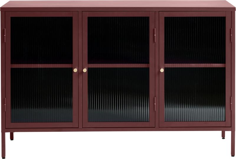 Bronco  Skænk  Vinrød  H85x132x40    Glas