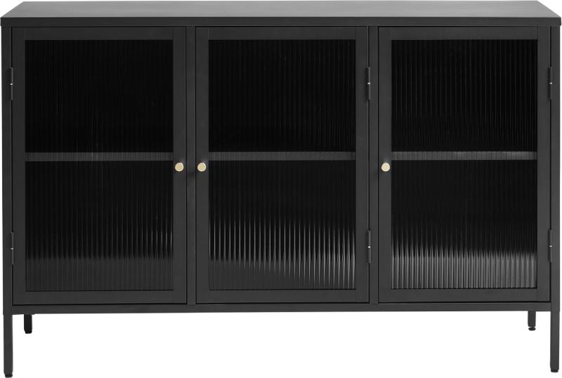 Bronco  Skænk  Sort  H85x132x40    Glas