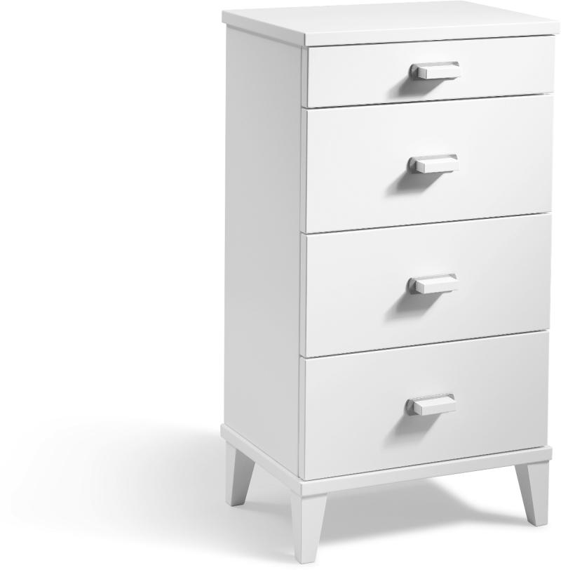 Malva Kommode - Hvidlakeret MDF i Skandinavisk Design
