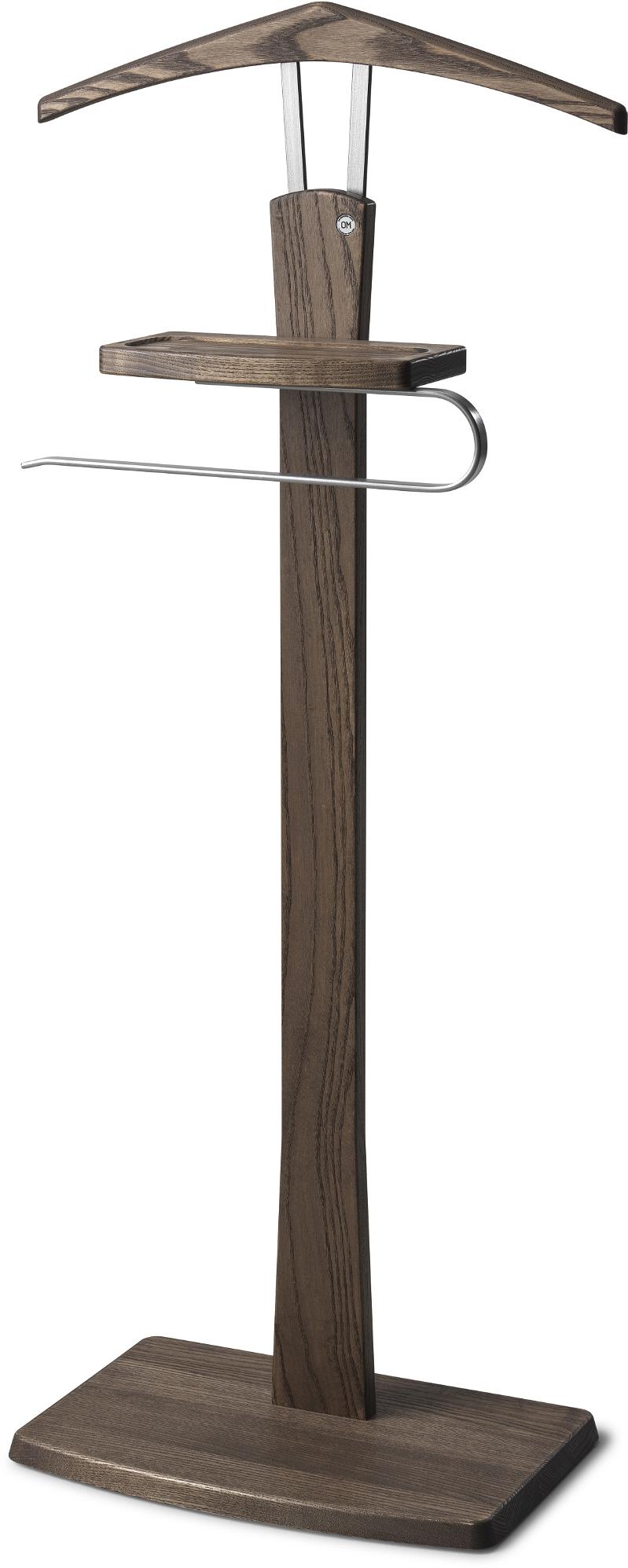 Zeve  Stumtjener  Brunolieret Ask Stål  H108x40    Massiv Ask