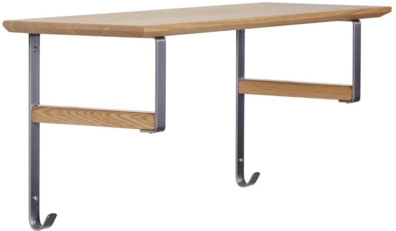 Niva Hattehylde i Lakeret Egetræ – Elegant Design