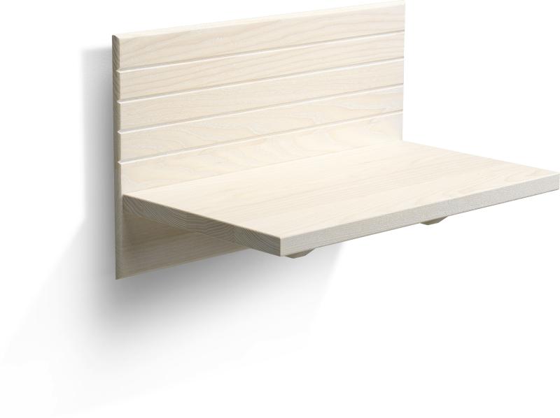 Altea  Sengebord Med Hylde  Hvidolieret Ask  H25x40